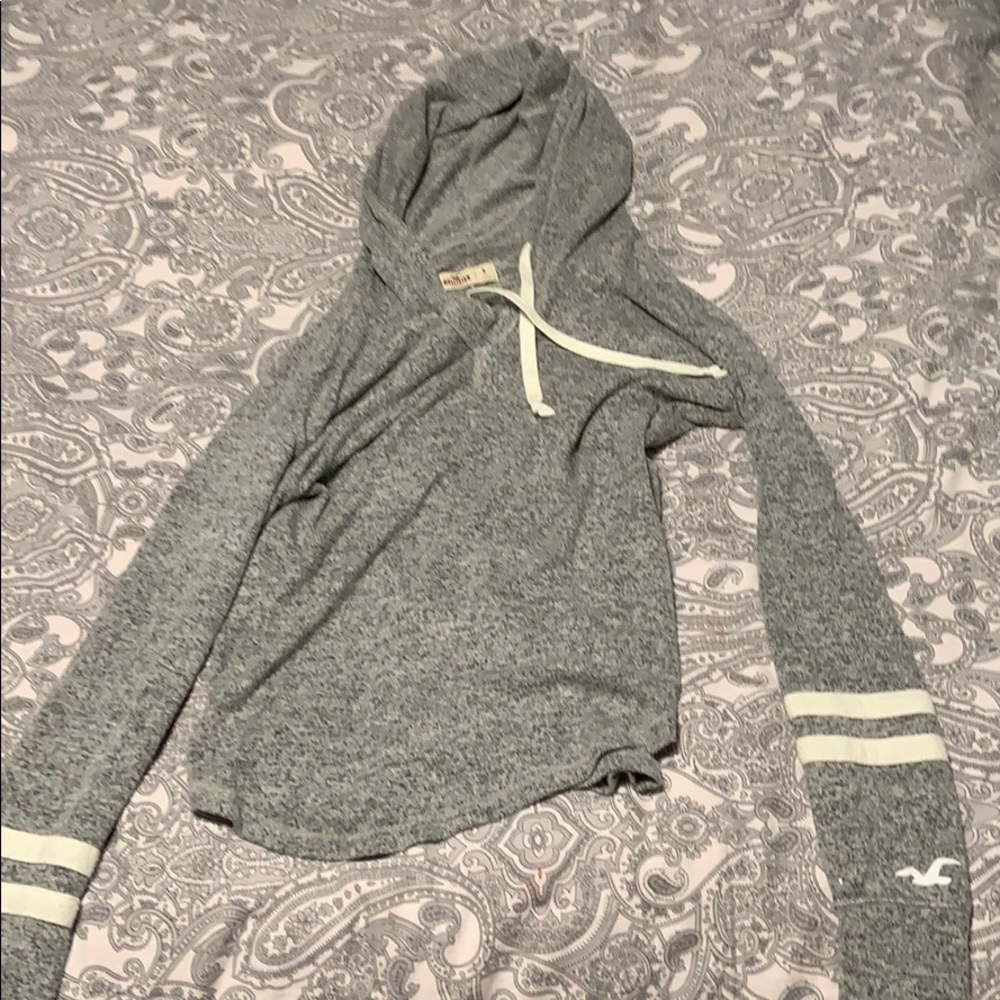 Grey long sleeve with hood
